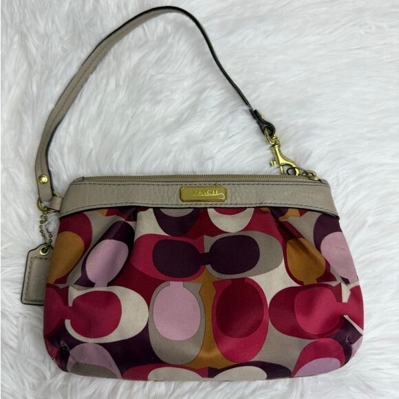 COACH Multicolor Nylon Wristlet - Picture 1 of 7